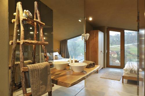 浴室, 奧特尼亞自然公寓 (Ortenia Apartments in Nature) in 波德西特鐵克