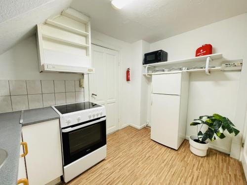 廚房, aday - Randers Elegant and Trendy Apartment in 蘭納斯市中心