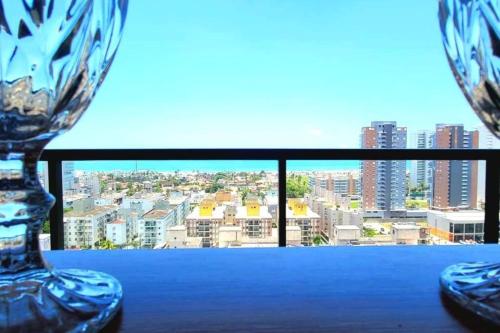 Erkély/terasz, Apto alto padrão! Vista panorâmica para o Mar (Apto alto padrao! Vista panoramica para o Mar) in Balneario Cidade Atlantica