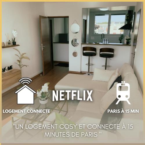 Appartement Cosy & Connecté à 15 min de Paris - Location saisonnière - Soisy-sous-Montmorency