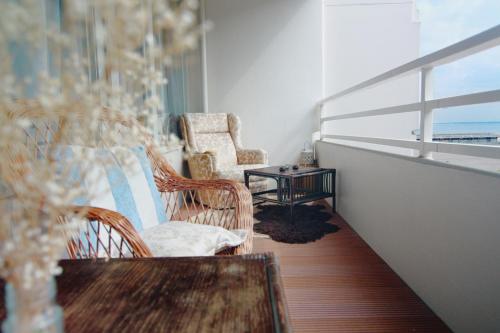 Θέα, Maritime Wohnung mit Meerblick in Sierksdorf