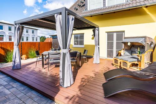 Erkély/terasz, Ferienhaus Ostwind in Korswandt