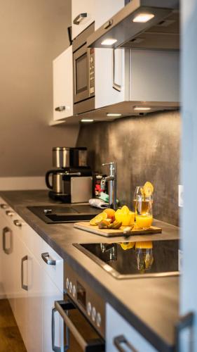 Kitchen, Lungomare Oro, Penthouse am Yachthafen, Traum Meerblick, Hunde erwunscht in Olpenitz