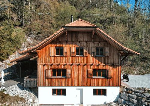 入口, Chalet authentique avec magnifique vue in 克雷敘