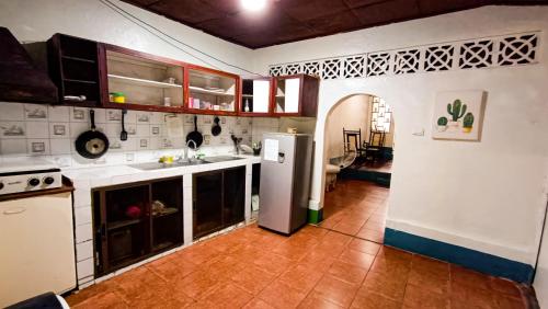 厨房, Hostal El Rio in 莱昂