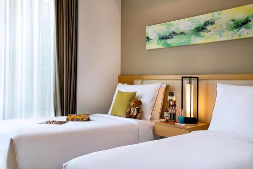 2 twin beds