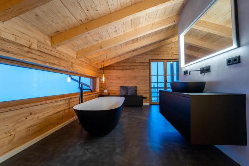 浴室, BergChaletWeitblick in 格萊內特