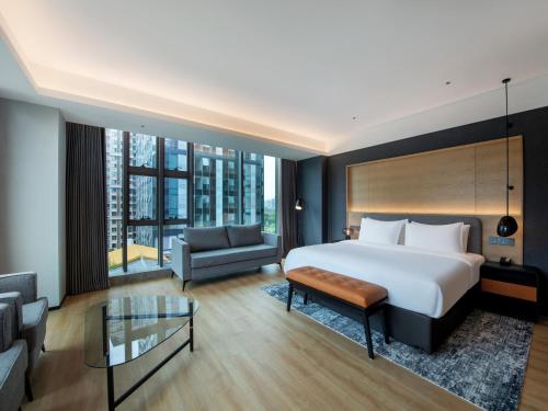 Double Room with View room in Park Inn by Radisson Chengdu Sihe Metro Station Xinchuan