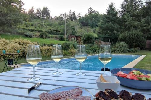 Villa au calme avec grande piscine in Roanne