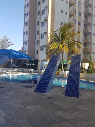 Swimming pool, Res Aguas da Serra - 2 quartos in J Jeriquara