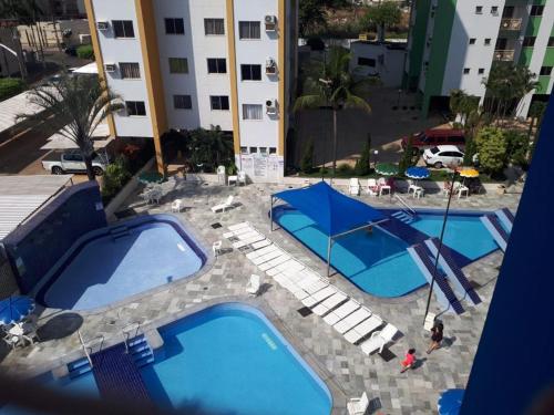 Swimming pool, Res Aguas da Serra - 2 quartos in J Jeriquara