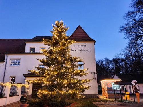 Viesnīcas āriene, Wohnwagen am Rittergut Dornreichenbach in Lossatal
