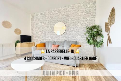 LA PASSERELLE 1D - Quartier Gare - Wifi - Location saisonnière - Quimper