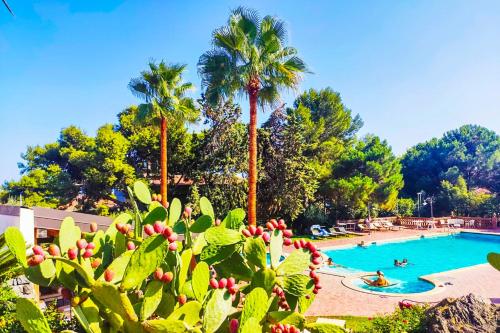 Family resort in villa with pool