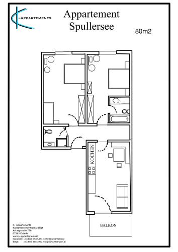 Two-Bedroom Apartment with Balcony