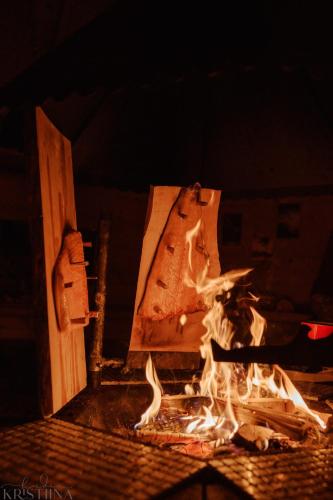 Cozy a-frame in the woods