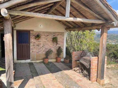 Acogedora cabaña con bella vista a las montañas de Villa de Leyva