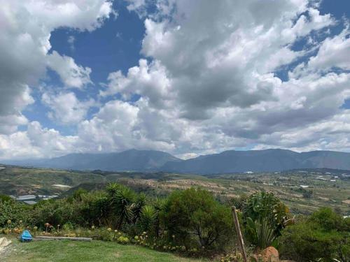 Acogedora cabaña con bella vista a las montañas de Villa de Leyva