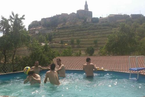Swimming pool, viva el vino in Azuelo