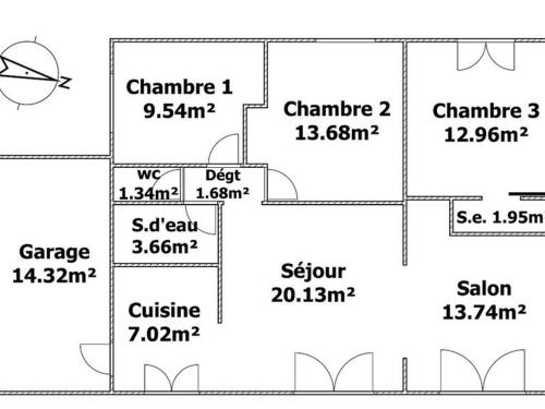 Gîte Saint-Hilaire-de-Riez, 4 pièces, 6 personnes - FR-1-426-545