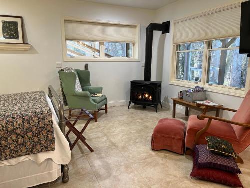 Robins Nest 10 min to Asheville Biltmore bkfst hot tub fireplace sparkling water in Asheville, USA