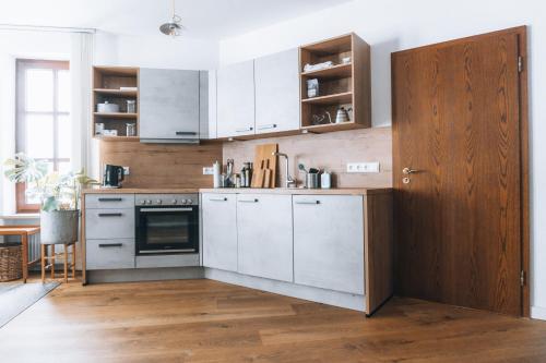 keuken, raum life - Loftwohnung am Park in Galgenberg