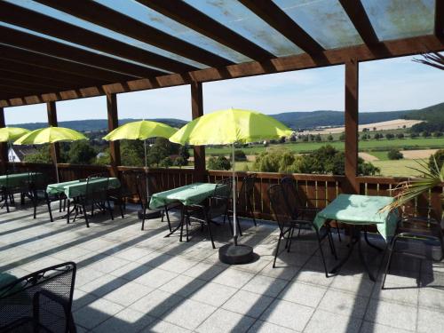 Balcony/terrace, Hotel garni Zum Reinhardswald in Oberweser