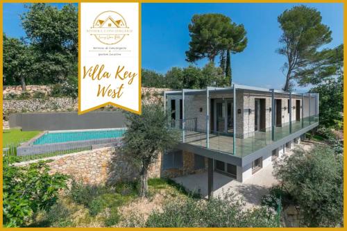 Villa KEY WEST & Unique & Piscine & Vue Mer & Clim - Location, gîte - Mougins