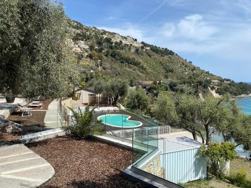 Ibiza style bungalows with sea views in Balzi Rossi