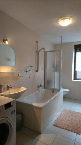 Bathroom, Ferienwohnungen Bauer in Hammerunterwiesenthal