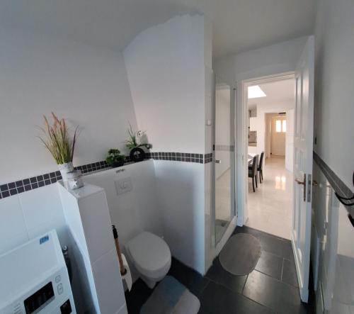 浴室, Ferienwohnung Lindenblick in 阿倫斯費爾德