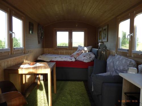 Schäferwagen im Auszeithof Niederfrohna (Schaferwagen im Auszeithof Niederfrohna) in Niederfrohna