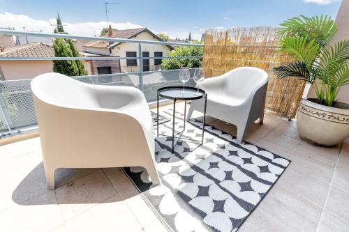 Beautiful apartment with terrace + private parking, Toulouse (photo 3)
