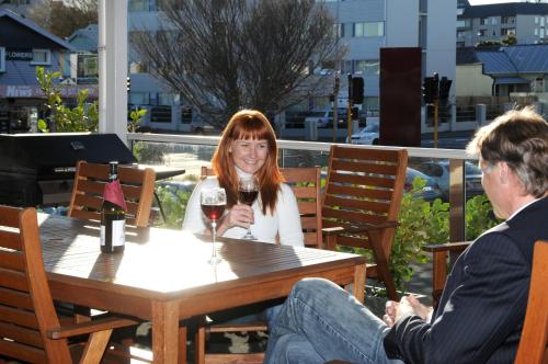 Balkon/terasa, City Central Motel Apartments in Christchurch