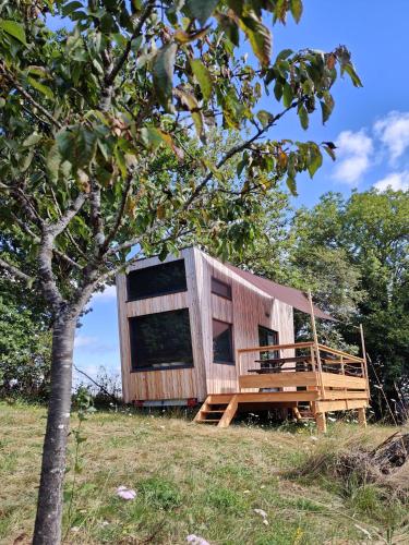 Tiny House MOOSE HOME Les Chaumes gîte à louer Saint-Jacques-d'Ambur