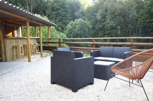 Krogs/atpūtas telpa, Les Chalets Du Marais in Saint-Pierre-Aigle