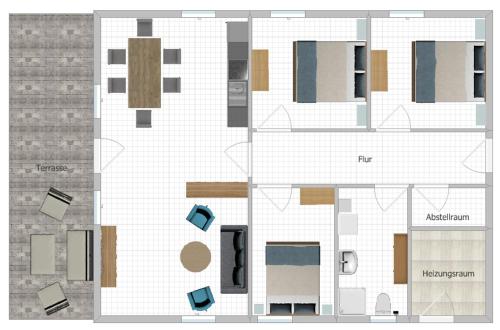 Alaprajzok, Ferienapartments Eifel Stay in Lissendorf