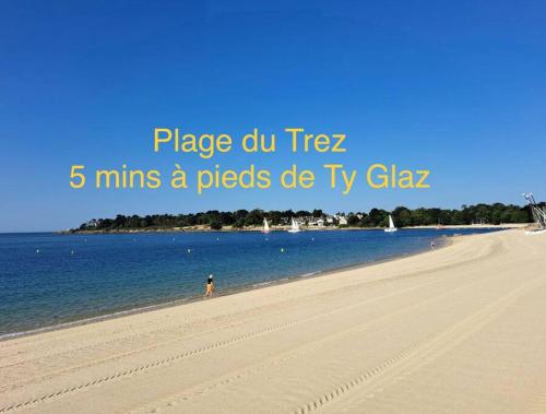 TY GLAZ : la plage à 400 m, maison de charme gîte à louer Bénodet