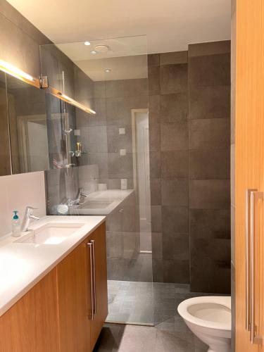 Shower, Central Helsinki Punavuori 40m2 entire flat near Löyly