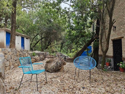บริการและสิ่งอำนวยความสะดวก, La Cabaña Azul al fondo del Bosque de Tepoztlán (La Cabana Azul al fondo del Bosque de Tepoztlan) in ซานเปโดร