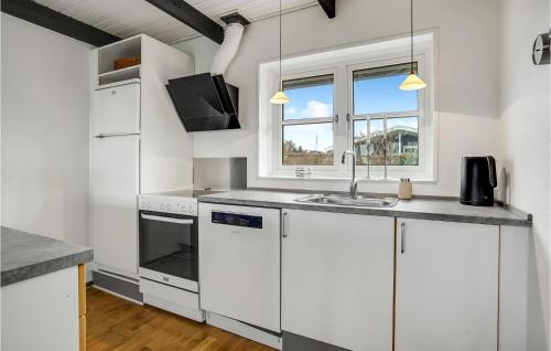 Kitchen, 3 Bedroom Cozy Home In Haderslev in Hejsager