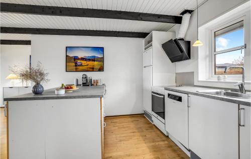 Kitchen, 3 Bedroom Cozy Home In Haderslev in Hejsager