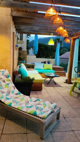 appartement dans villa aquarelle