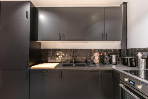 keittiö, Design Architect Flat - 6 guests - 15min from Paris center in Gentilly
