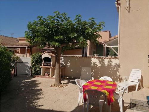 Villa plein sud, 4 couchages, en résidence LES ONDINES avec piscine commune, 500 m de la mer LROND28 - Location, gîte - Portiragnes