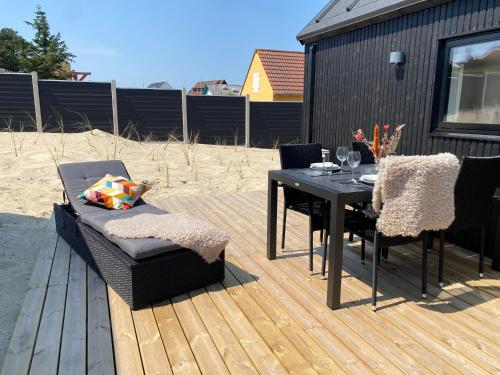 ระเบียง/ชานเรือน, Esehytter Luxury Holiday Home near Beach in นีมินเดกับ