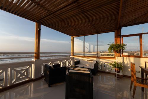 陽台/露台, La Estacion Gran Hotel in 帕卡斯馬約