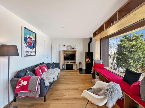 gedeelde lounge/tv-ruimte, Mirador Lodge - Crans Montana - Swiss Alps in Randogne
