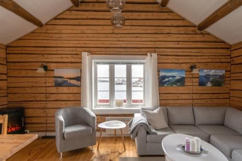 Közös társalgó / TV, Explorers Cabin Lofoten Edge in Tind