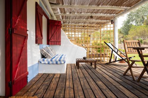 ระเบียง/ชานเรือน, Nomade Melides Eco Lodge in เมลิเดส